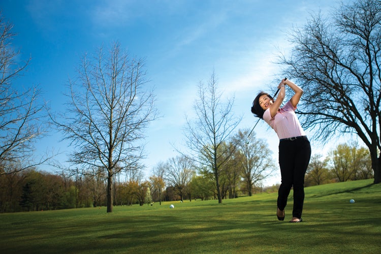 Female golf pro shares her love of the game