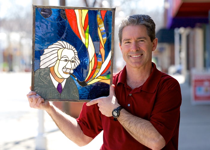 Artist uses stained glass as creative outlet